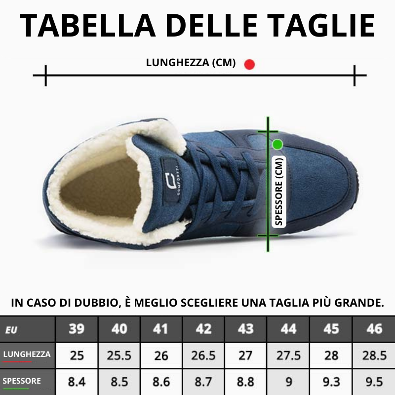 SNUGG™ - SCARPE CALDE DA UOMO